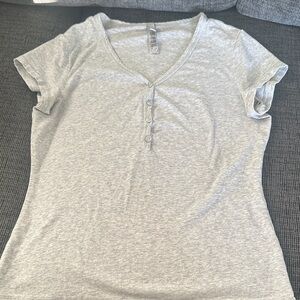 SKIMS Light Gray Short Sleeve Tee